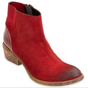 Coconut by Matisse Red Distressed Bootie Boots